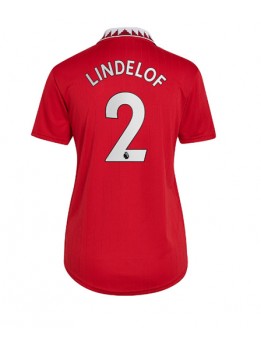 Manchester United Victor Lindelof #2 Heimtrikot für Frauen 2022-23 Kurzarm
